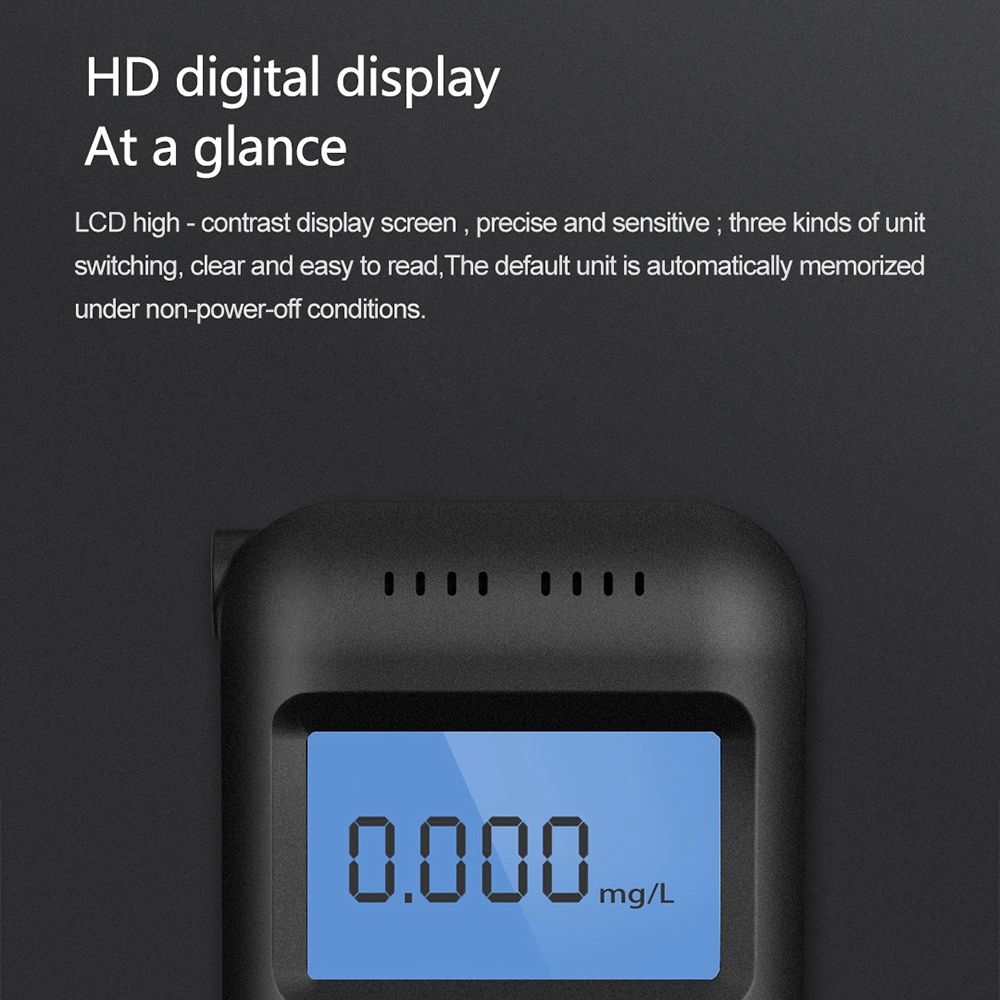 Original Xiaomi Youpin HD-JJCSY02 Lydsto Digital Alcohol Tester(Black) - Image 5