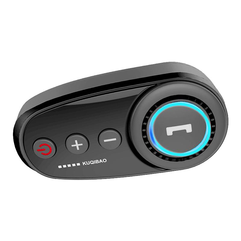 K10 Motorcycle Bluetooth Helmet Headset, Black Hard Pole Microphone
