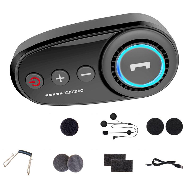K10 Motorcycle Bluetooth Helmet Headset, Black Hard Pole Microphone - Image 2