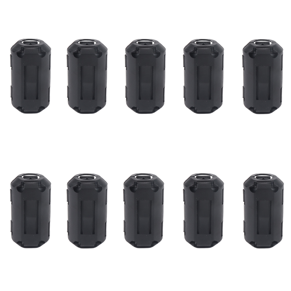 10 PCS / Pack 7mm Anti-interference Degaussing Ring Ferrite Ring Cable Clip Core Noise Suppressor Filter