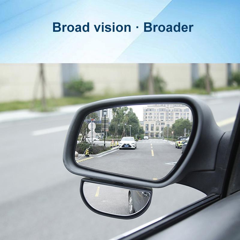Car 360-degree Rotating Rear-view Blind Spot Wide-angle Auxiliary Mirror(Black) - Image 5