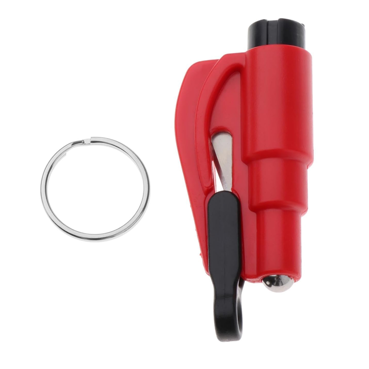 2 in 1 Car Emergency Hammer / Key Chain / Knife Broken Glass Portable Tool(Red) - Image 3