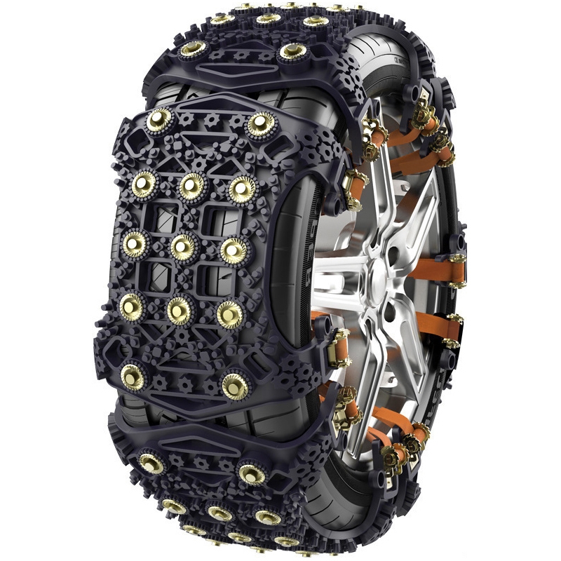 For 175~265cm Snow Emergency Snow Chains For Car SUV General Tires(Black 8764B)