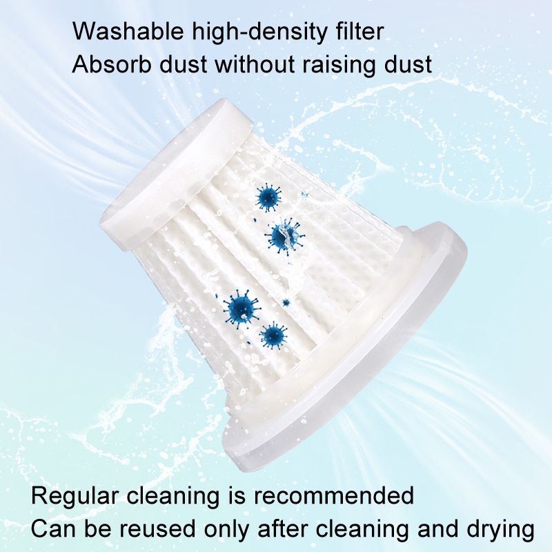 Car Vacuum Cleaner Large Suction Power Wireless Pump Inflatable Blower Handheld Small Vacuum Cleaner, Style: Brush 200W+2 Filters+Storage Bag (Black) - Image 4