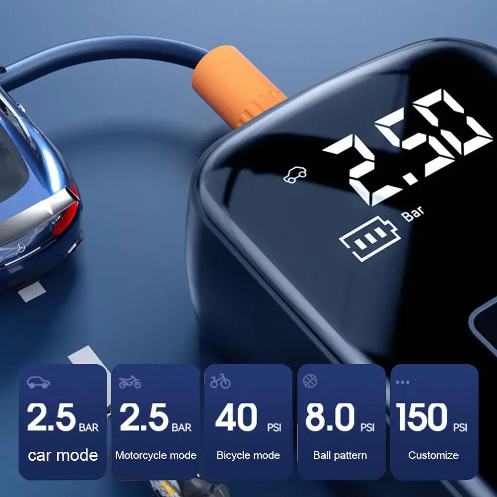 Car Portable Electric Tire Inflator Pump, Model: Wired - Image 3