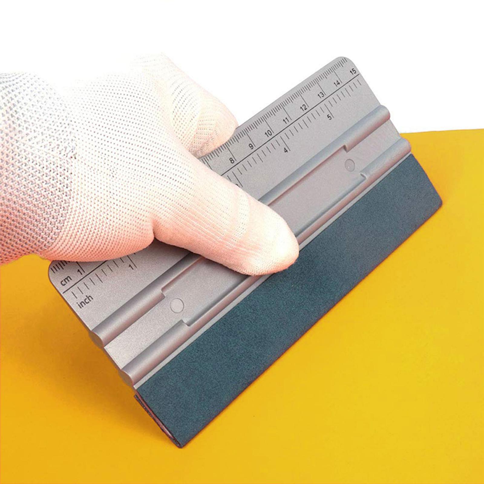 15cm With Scale Auto Film Scraper Long Square Wallpaper Scraping Tool(Dark Gray) - Image 2