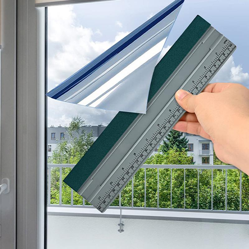 15cm With Scale Auto Film Scraper Long Square Wallpaper Scraping Tool(Dark Gray) - Image 7